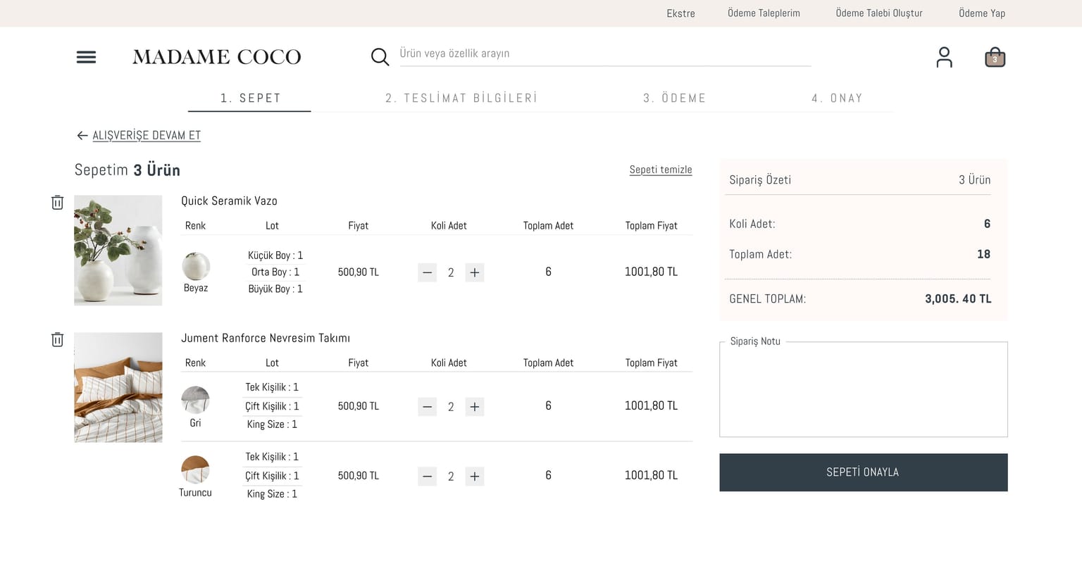 Madame Coco Product Detail Page
