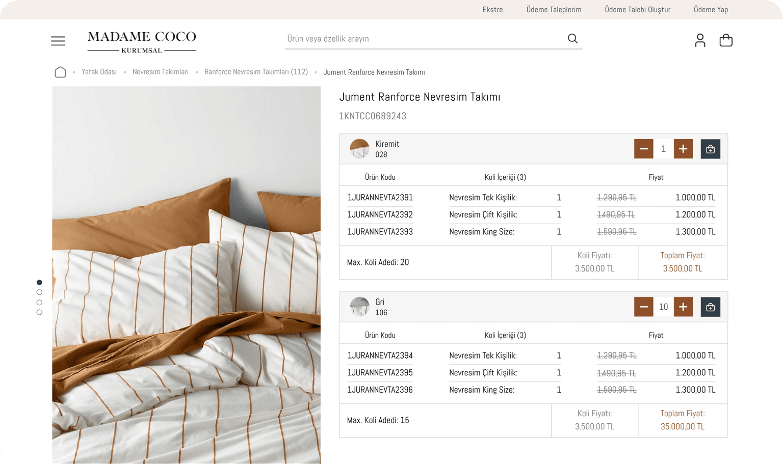 Madame Coco Product Detail Page