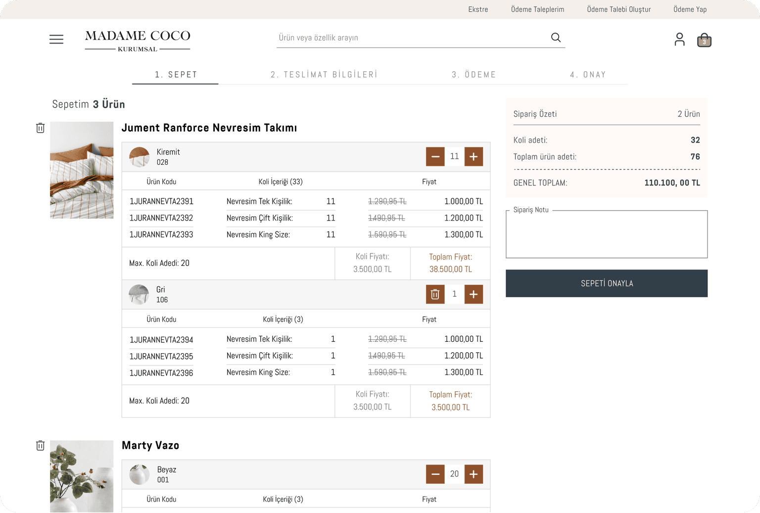 Madame Coco Product Detail Page